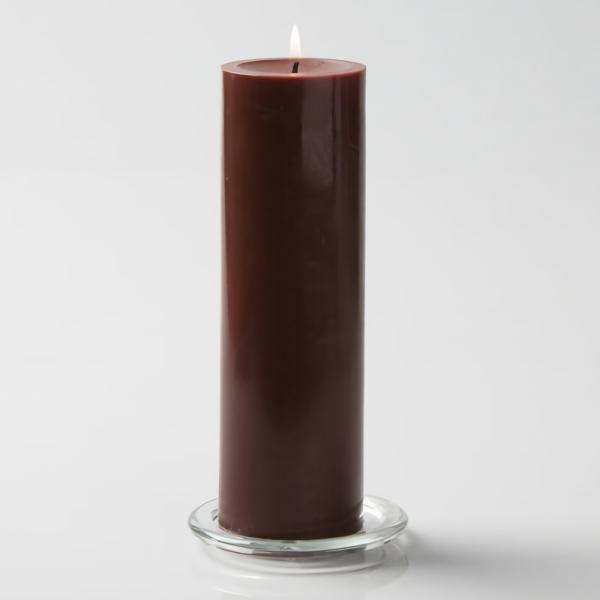 Pillar Candles | Pillar Candle 3"X9" Brown Candles Pillar Candles