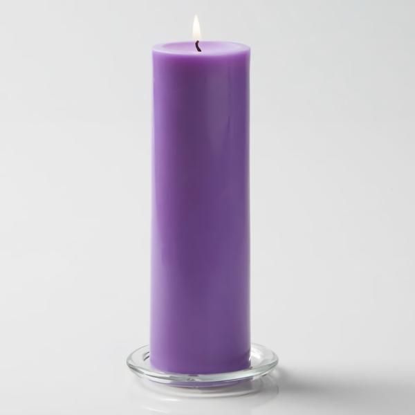 Pillar Candles | Pillar Candle 3"X9" Lavender Candles Pillar Candles