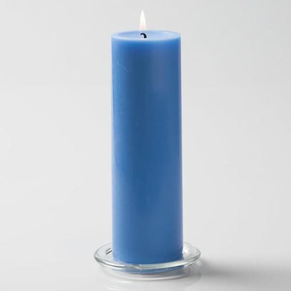 Pillar Candles | Pillar Candle 3"X9" Light Blue Candles Pillar Candles