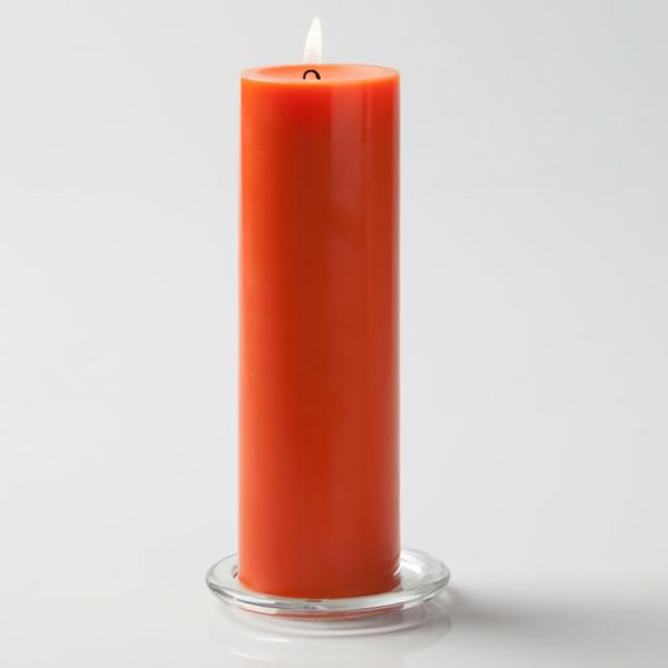 Pillar Candles | Pillar Candle 3"X9" Orange Candles Pillar Candles