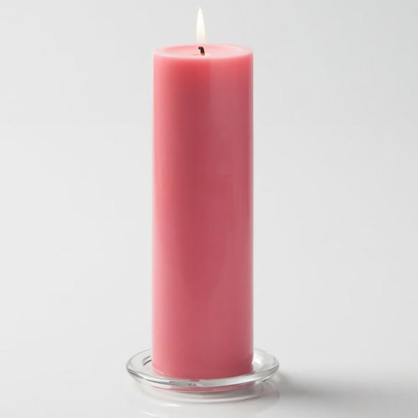 Pillar Candles | Pillar Candle 3"X9" Pink Candles Pillar Candles