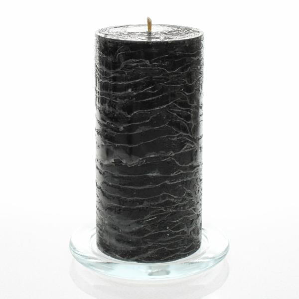 Pillar Candles | Rustic Pillar Candle 3"X 6" Black Set Of 24 Candles Pillar Candles