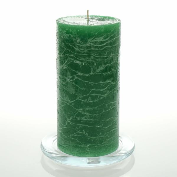 Pillar Candles | Rustic Pillar Candle 3"X 6" Dark Green Set Of 24 Candles Pillar Candles