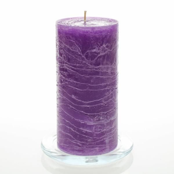 Pillar Candles | Rustic Pillar Candle 3"X 6" Lavender Set Of 12 Candles Pillar Candles