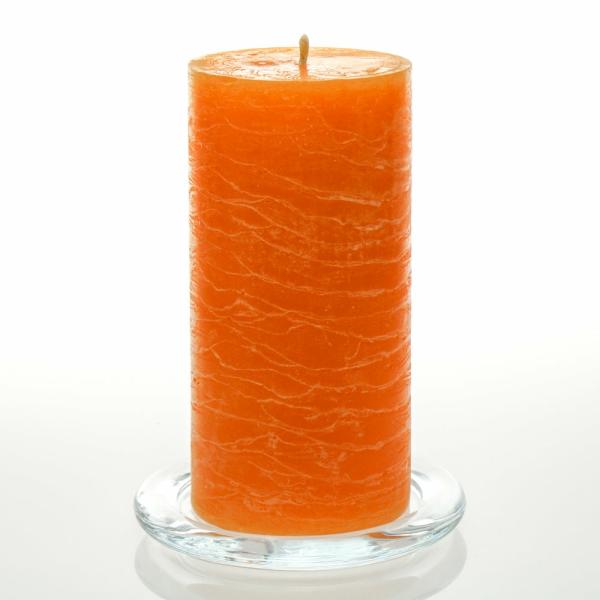 Pillar Candles | Rustic Pillar Candle 3"X 6" Orange Set Of 12 Candles Pillar Candles