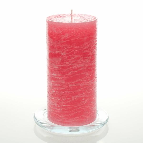 Pillar Candles | Rustic Pillar Candle 3"X 6" Pink Set Of 24 Candles Pillar Candles