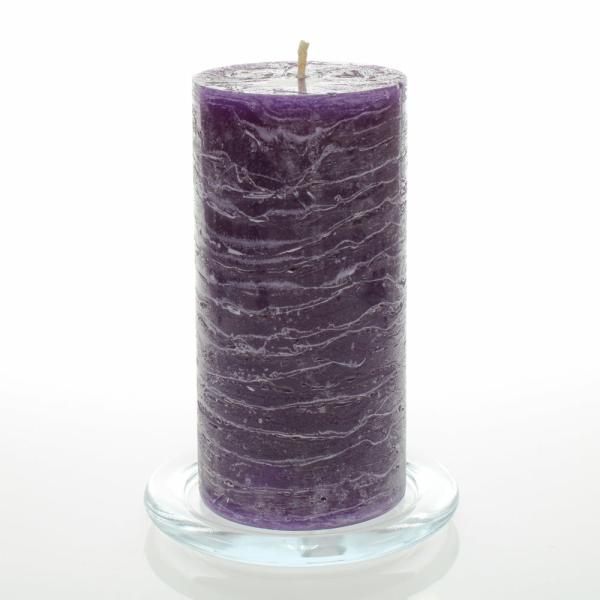 Pillar Candles | Rustic Pillar Candle 3"X 6" Purple Set Of 12 Candles Pillar Candles