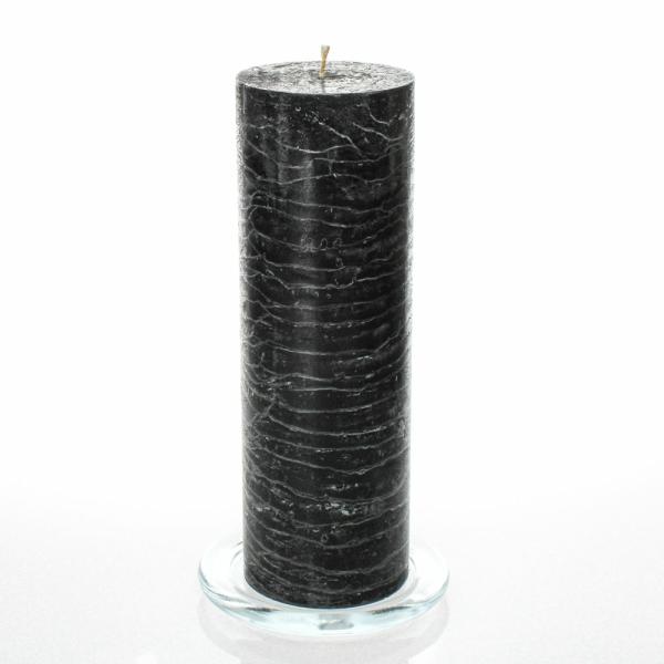 Pillar Candles | Rustic Pillar Candle 3"X 9" Black Set Of 12 Candles Pillar Candles