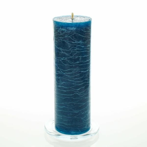 Pillar Candles | Rustic Pillar Candle 3"X 9" Navy Blue Set Of 12 Candles Pillar Candles