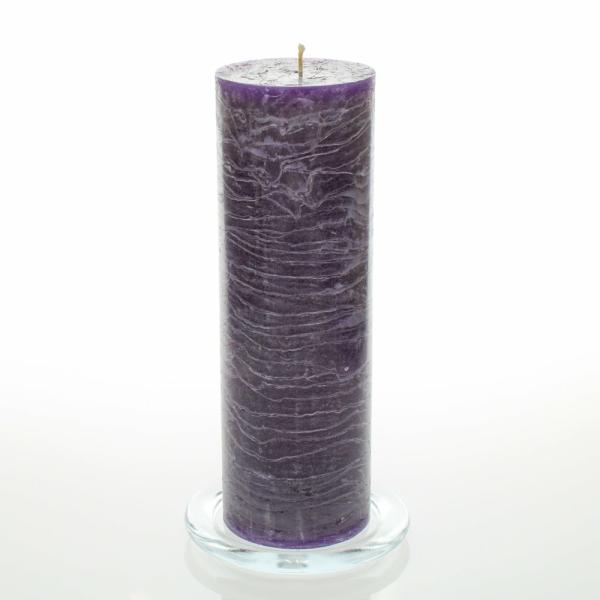 Pillar Candles | Rustic Pillar Candle 3"X 9" Purple Set Of 12 Candles Pillar Candles