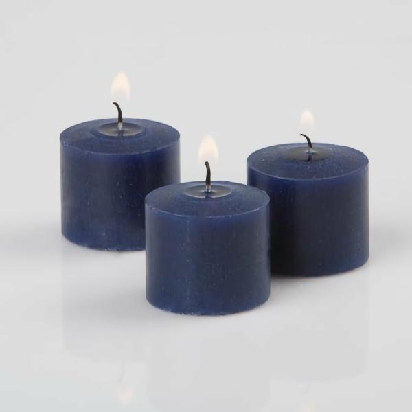 Scented Votive Candles | Votive Candles Navy Blueberry Scented 10 Hour Set Of 12 Candles Scented Votive Candles