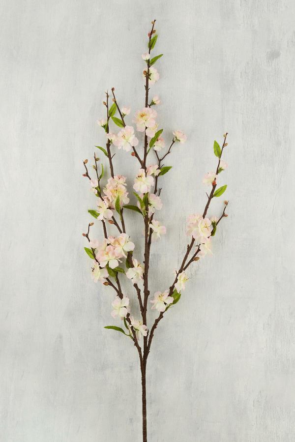 Stemmed | Pink And Ivory Cherry Blossom Branch 39" Flowers Stemmed