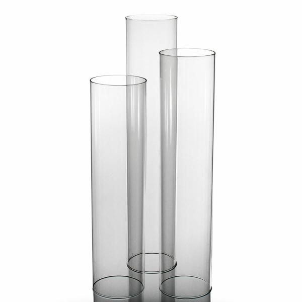 Taper Candle Holders | Glass Chimney Candle Shade 16", 18" & 20" Set Of 3 Candle Holders Taper Candle Holders