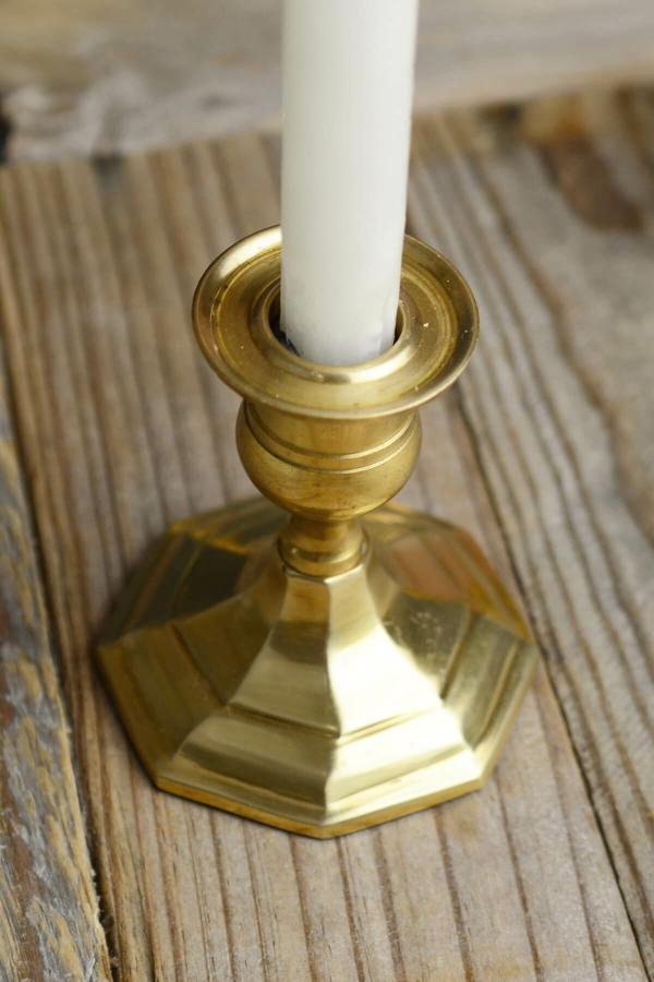 Taper Candle Holders | Gold Metal 3.75" Taper Candle Holder, Antique Candlestick Candle Holders Taper Candle Holders