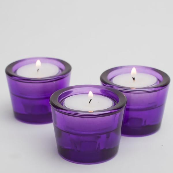 Taper Candle Holders | Multi-Use Tealight And Taper Holder Purple Set Of 12 Candle Holders Taper Candle Holders