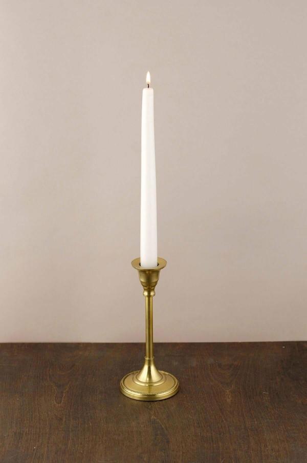 Taper Candle Holders | Taper Candlestick Gold 7In Candle Holders Taper Candle Holders