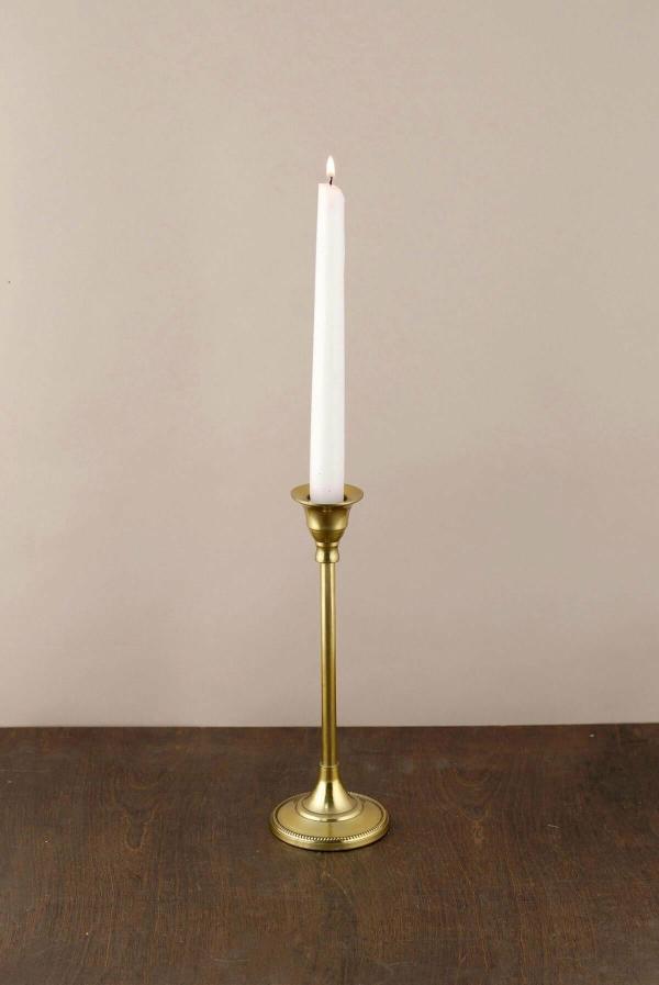 Taper Candle Holders | Taper Candlestick Gold 9In Candle Holders Taper Candle Holders