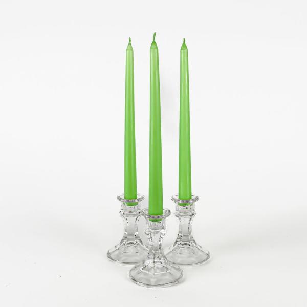 Taper Candles | Taper Candles 10" Green Set Of 10 Candles Taper Candles