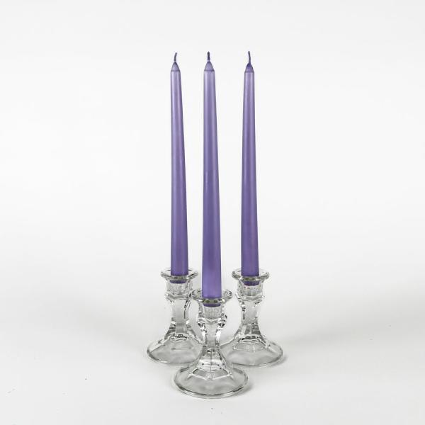 Taper Candles | Taper Candles 10" Lavender Set Of 10 Candles Taper Candles