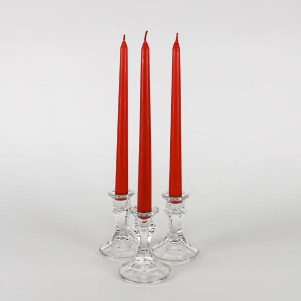 Taper Candles | Taper Candles 10" Red Set Of 10 Candles Taper Candles