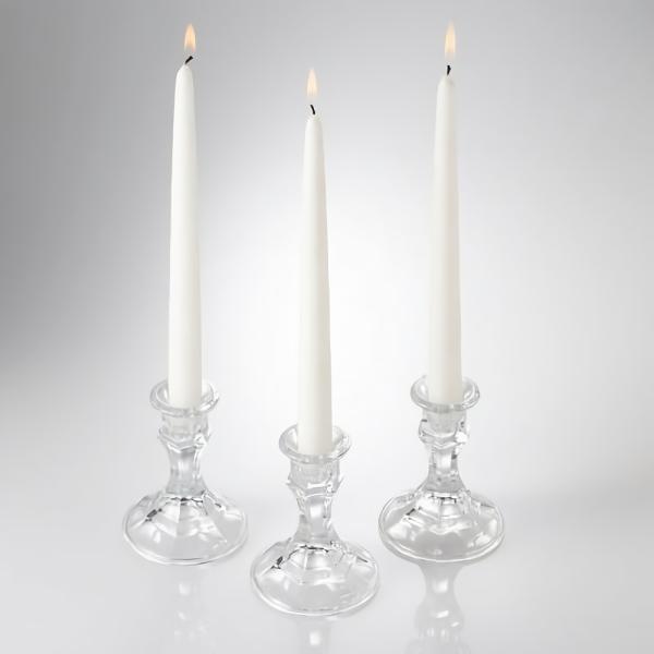 Taper Candles | Taper Candles 12" White Set Of 10 Candles Taper Candles