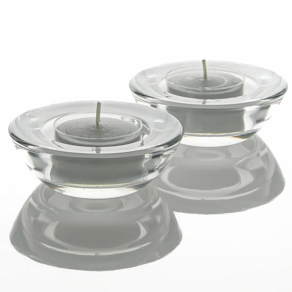 Tealight Candle Holders | Chunky Tealight Candle Holder Clear Set Of 12 Candle Holders Tealight Candle Holders