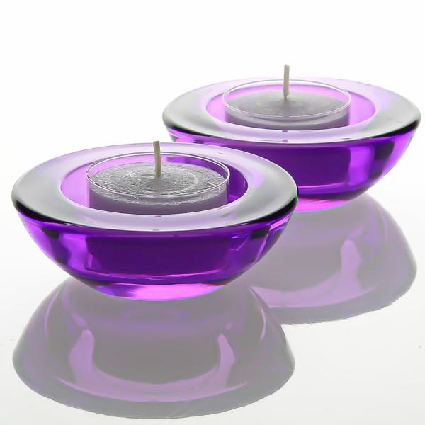 Tealight Candle Holders | Chunky Tealight Candle Holder Purple Set Of 12 Candle Holders Tealight Candle Holders