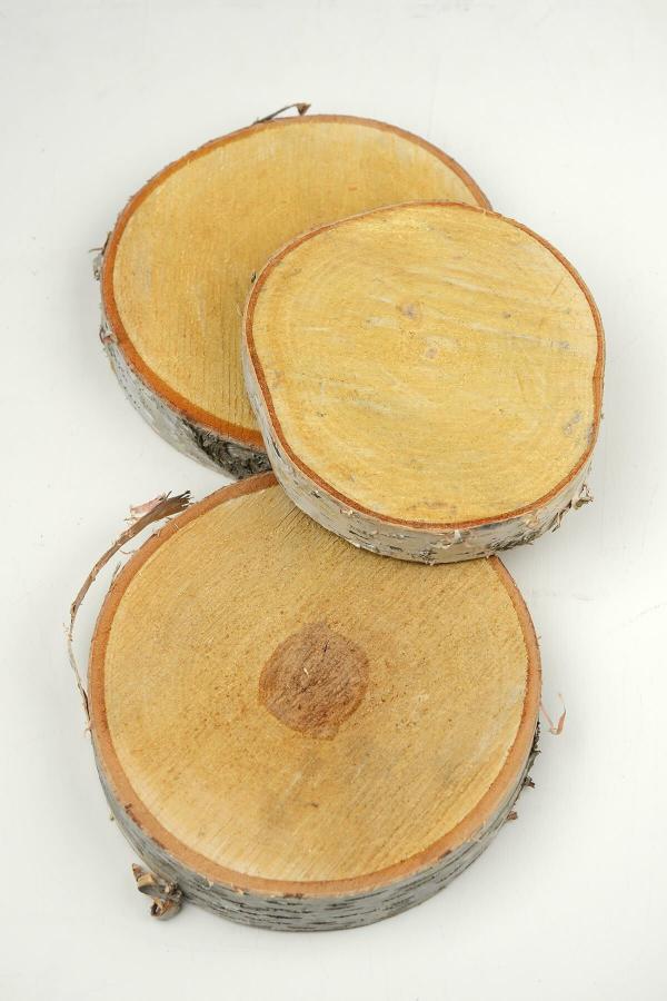 Tree Slabs | Natural Birch Slab 7"-8.5", 1" Thick Naturals & Florals Tree Slabs