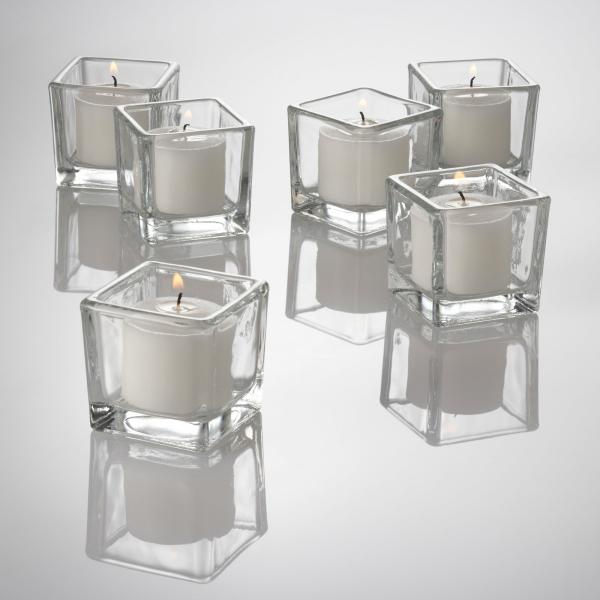 Votive Candle Holders | Square Votive Candle Holder Set Of 36 Candle Holders Votive Candle Holders