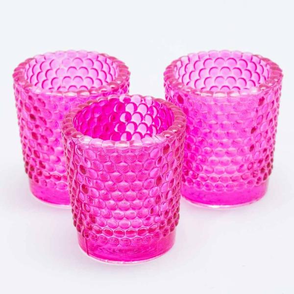 Votive Candle Holders | Votive Holder Hobnail Pink Set Of 12 Candle Holders Votive Candle Holders