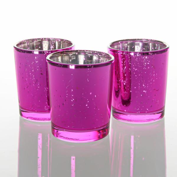 Votive Candle Holders | Votive Holders Pink Mercury Set Of 12 Candle Holders Mercury Candle Holders