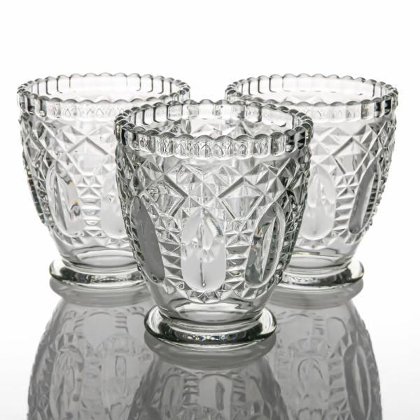 Tealight Candle Holders | Royal Textured Glass Votive Holder Grande Clear Set Of 36 Candle Holders Floating Candle Holders