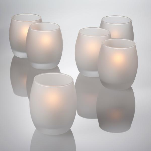 Votive Candle Holders | Grande Hurricane Votive Candle Holder Frosted Set Of 144 Candle Holders Tealight Candle Holders