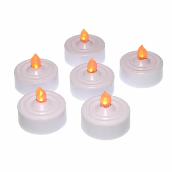 Flameless Candles | Flameless Led Tealight Candles Amber Set Of 12 Candles Flameless Candles