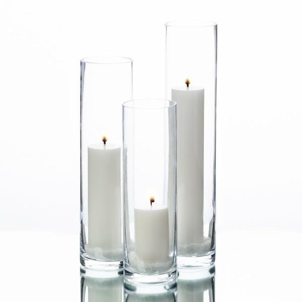 Pillar Candle Holders | Pillar Candles & Sloan Cylinder Vases Set Of 3 Candle Holders Pillar Candle Holders